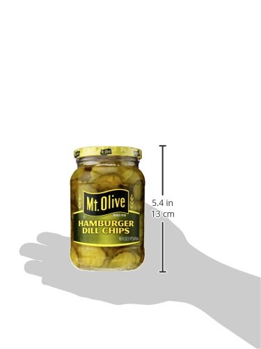 Mt. Olive Hamburger Dill Chips Pickles, 16 oz