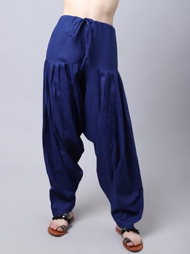 Image of Pistaa's Women's Regular Fit High Rise Combo of 3 Solid Pure Cotton Patiala Salwar