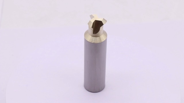 Image of BestParts High Performance Solid Carbide Chamfer End Mill, Rail Form Tool, Milling Cutter - ZRN Coated, 3 Flute, 0.591 inch Cutting Diameter, 0.63 inch /16mm Shank Diameter, 2.559 inch /65mm Overall Length
