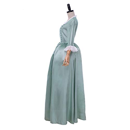 1791's lady Women's Elizabethan Dress Marie Antoinette Musical Hamilton Costume Vintage Dress Green-XXL by 1791's lady - Used condition - Image 4