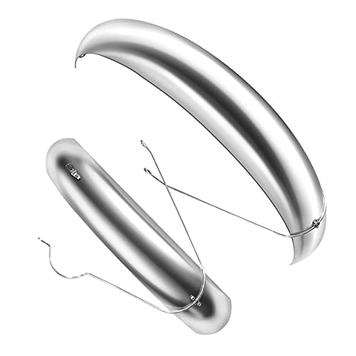 ZHANGWY Yang Store Schneemobil Fahrradflügel Fahrrad Fender Flügel Fahrrad Eisen Material Starke dauerhafte volle Abdeckung Schnee Fahrrad (Color : White) Cover