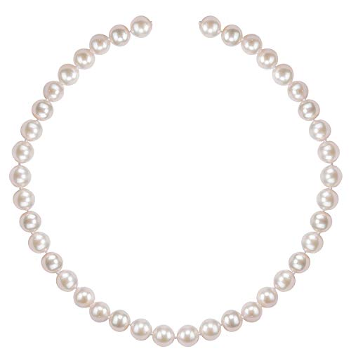 PAVOI Sterling Silver White Freshwater Cultured Pearl Necklace (20, 6mm)