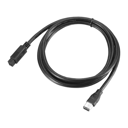 Câble IEEE 1394 6 broches 9 broches mâle 800 Mbps adaptateur noir pour appareil photo numérique DV