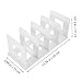 STOBOK 2pcs Desk File Organizer Rack Plastic Mail Holder and Bookend for Office Supplies Easy Assembly Desktop Storage Divider for Notebooks Envelopes Letters and Magazines