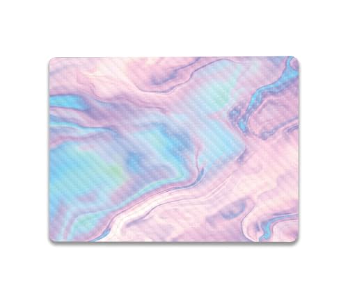 Image of MightySkins Carbon Fiber Skin Compatible with Microsoft Surface Laptop Go 3 (2023) Full Wrap Kit - Pastel Wave | Protective, Durable Textured Carbon Fiber Finish | Made in The USA