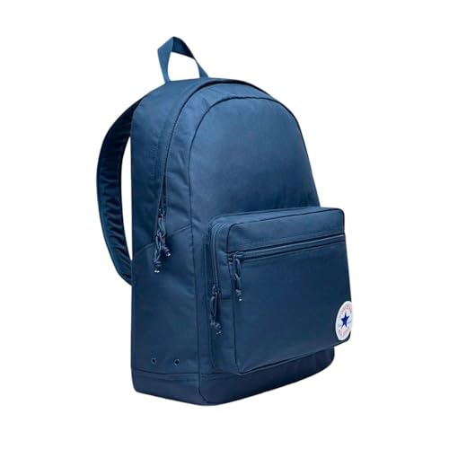 Converse Mochila masculina Chuck Patch e chaveiro, Azul marino, Medium, Mochila e chaveiro Chuck Patch