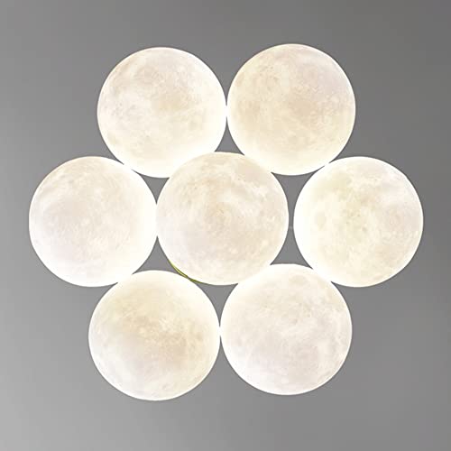 Suspension chambre princesse moderne luminaire lune bl - 8