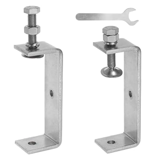 C Clamps Heavy Duty, 2 Pcs Tiger Clamp Woodworking With Wrench 304 Stainless Steel Metal Clamps With Wide Jaw Openings (120mm)
