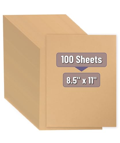 Mr. Pen- Kraft Paper Sheets, 100 Pack, 8.5 x 11, Kraft Paper, Brown Craft Paper Sheets, Bulk Craft Paper Sheets, Brown Printer Paper, Kraft Stationary Paper, Brown Kraft Paper, Kraft Printer Paper