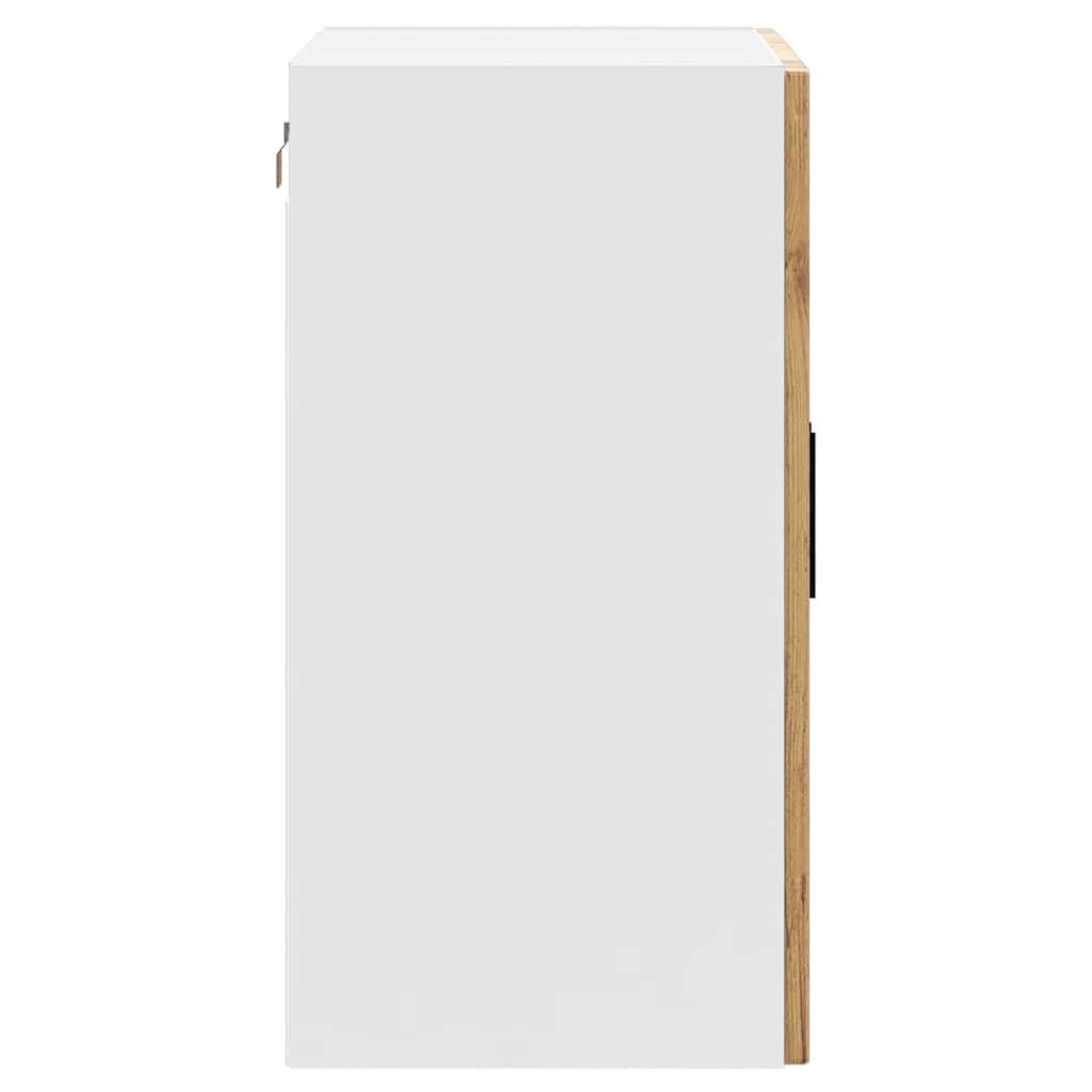Küchen-Hängeschrank mit Glastür Porto Altholz-Optik, 60x31x60 cm, robuster Holzwerkstoff, Wandmontage, ideal für Küche, Speisekammer Lagerung