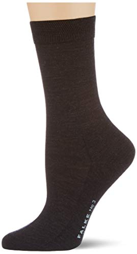 Chaussettes femme FALKE No. 3 en laine et soie grise pour un instant de douceur absolue