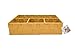 Kosz do przechowywania 4 szczeliny, 30 cm długość x 20 cm Szerokość x 7cm wysokość, Curry