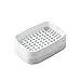 Produktbild SLAKF Badezimmer Seifenhalter Box Seifenschale kreative Double-Deck Anti-Rutsch-Draining Soap Box Container Zubehör for das Badezimmer (Color : White)