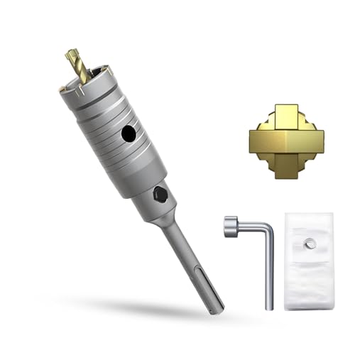 METOTY Fresa perforadora tipo taza con adaptador SDS Plus de 30 mm, 110 mm de diámetro para zócalo, para mampostería, ladrillo, hormigón, cemento, piedra