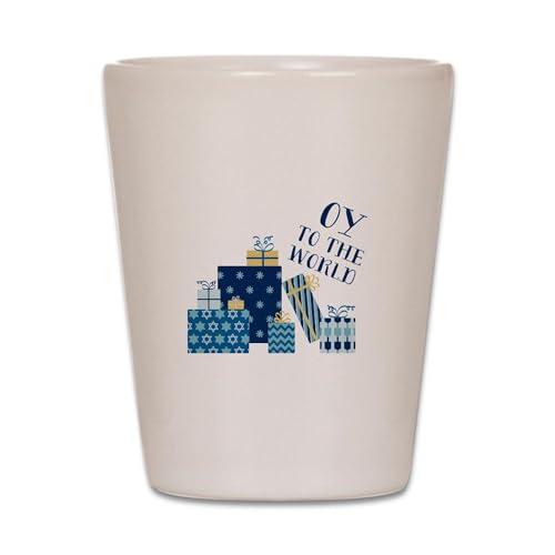 CafePress Oy To World Unique and Funny Shot Glass