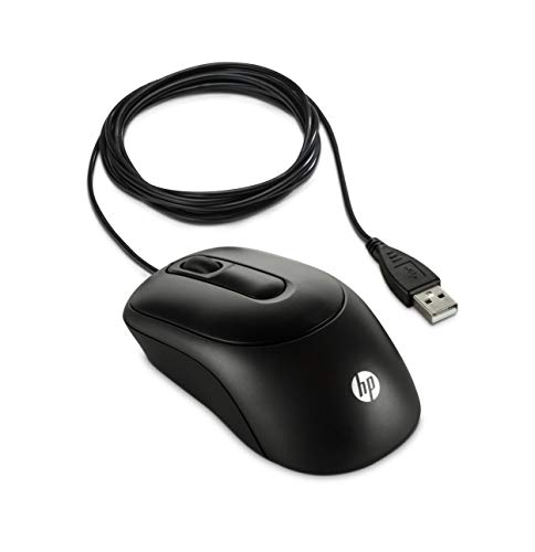 HP - PC X900 Mouse Cablato, Sensore Preciso, 1000 DPI, 3 Pulsanti, Rotella Scorrimento, Design Pratico e Confortevole, Ambidestro, Nero