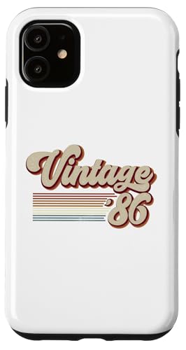 Vintage 1986 Retro Sunset Classic 40-Year-Old 40th Birthday �X�}�z�P�[�X iPhone 11 �p