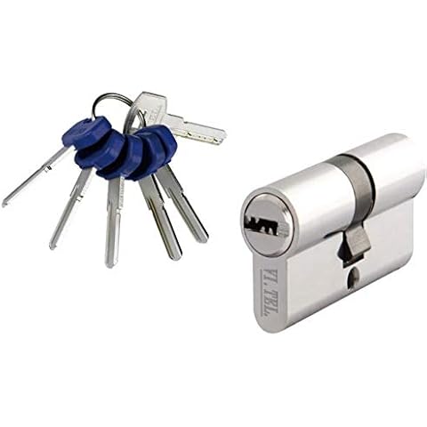 European Cylinder VI.TEL. mm 60 (30+30) with 5 Flat Keys + Construction Key cromsat Cover
