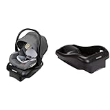 Maxi-Cosi Maxi-Cosi Mico Luxe Infant Car Seat, Rear-Facing for Babies from 4Ð30 lbs and up to 32Ó & Mico 30 Stand-Alone Additional Infant Car Seat Base, Black, One Size