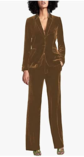 2 PC Velvet Women's Suit Peak Lapel Office Lady Suit Women Suit for Work Professional2