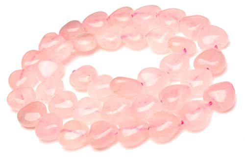 ローズクォーツ ハート型パワーストーンブレスレット