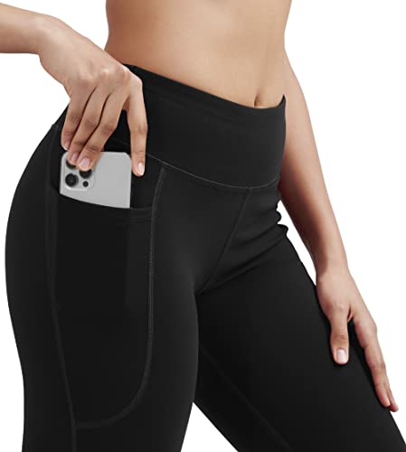 Heathyoga Women's Capris Bootcut Yoga Pants With Pockets For Women Capri Pants For Women Wide Leg Workout Crop Pants #TOP3