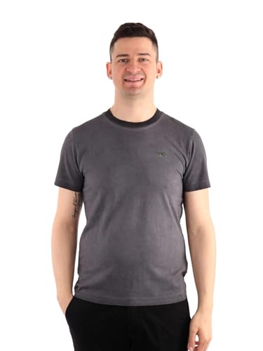 T-Shirt Sun68 T34145 Homme 100% Coton Premium Bleu Encre