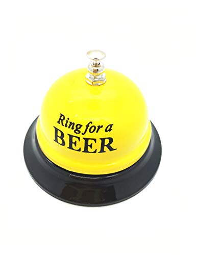 Desk Kitchen Hotel Counter Reception Restaurant Bar Ring for Service Call Bell (Desk Bell - Ring for Beer)