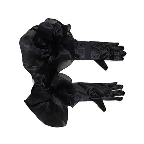 Guantes largos para fotografía de novias accesorios de satén satinado para banquetes y noche