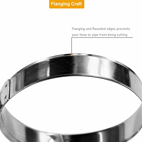 Wysiwyka 2 Pack 3" T-Bolt Hose Clamps, 304 Stainless Steel Turbo Intake Clamp, Working Range 83Mm-91Mm For 3" Hose Id #TOP2