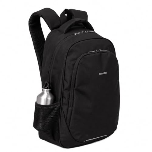 Mochila Sestini Reforçada Masculina Executiva Preta, Porta Notebook 15,6' Casual, Bolso Antifurto - Linha Executiva Connect Trabalho Escola Faculdade Viagem (Connect)