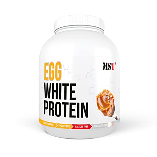 EGG White Protein 1800 g | Ei Eiweiß 72 Portionen Lactose free | Aspartame Free | MST® Nutrition Berlin (Salted Caramel)