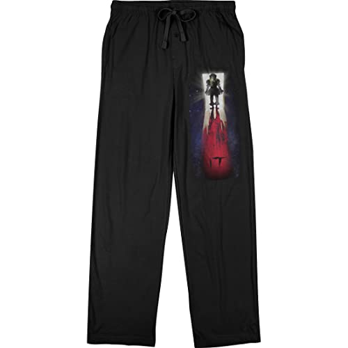 It Movie 2017 Scary Clown in The Dark Men's Black Graphic Sleep Pajama Pants