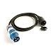 Produktbild Adapterkabel 1 Phasig 230V 16A CEE 3 Polig auf Schuko Kupplung für Wallbox Ladestation Wallbox24