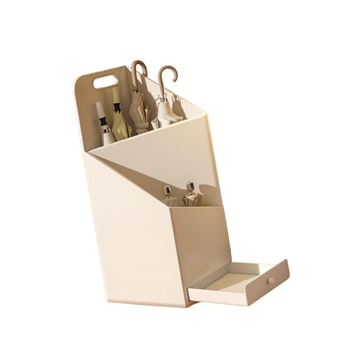 Genérico Soporte Cuadrado For Paraguas, Soporte For Almacenamiento De Paraguas, For Oficina, Entrada Y Hogar (incluye Solo Estante)(White)