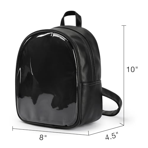 STEAMEDBUN Pin Display Backpack Black Ita Bag Mini Pin Bag For Anime Display4