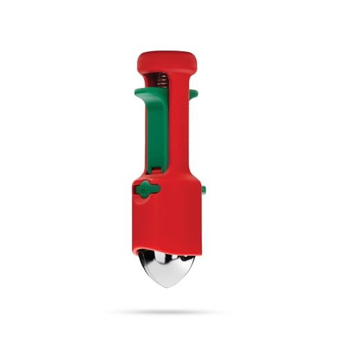 Dreamfarm Hullapit 3-in-1 Fast & Easy Strawberry Huller, Cherry Pitter & Olive Pitter - Red/Green