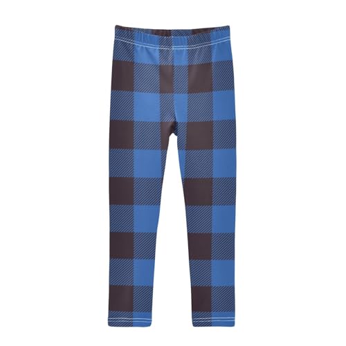 Black Blue Plaid Shorts for Teen Girls Cotton Cartwheel Shorts Lounge Pants for Performance