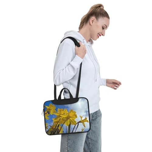 Sac ordinateur portable jonquille jaune anti choc pour trajet - 2