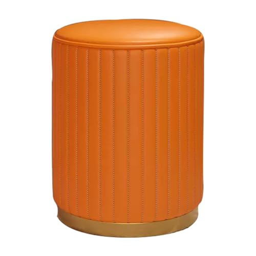 Tabouret de salle de bain vert et or avec si&egrave;ge rembourr&eacute; en PU QHQQXN