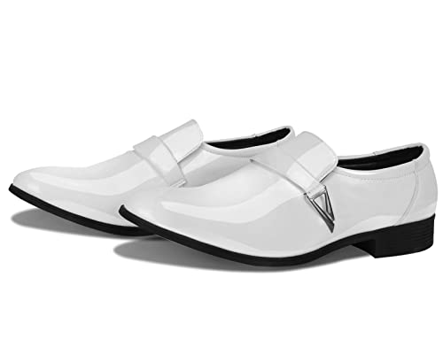 Image of Mens Tuxedo Shoes Patent Leather Formal Business Oxford Dress Shoes