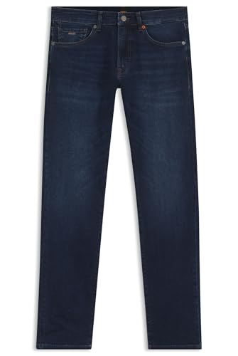 BOSS Herren Maine BC-L-C Maine Regular-Fit Jeans aus dunkelblauem...