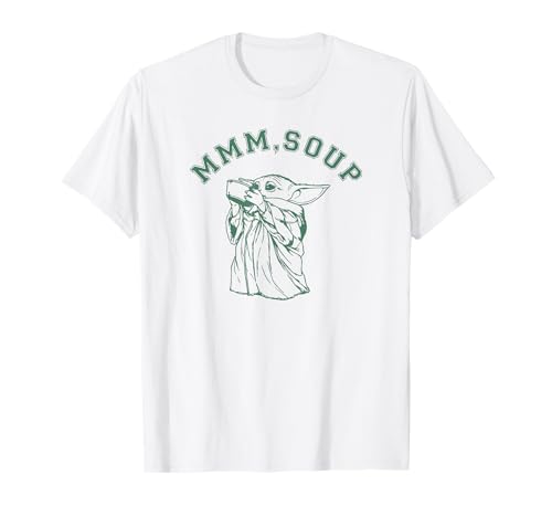 T-shirt Grogu Mandalorian pour homme et fan de Star Wars de style universitaire