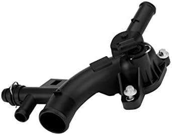 Engine Coolant Housing Water Outlet with Sensor - Compatible with Chevy Cruze, Sonic, Trax and Buick Encore 1.4L - Replaces 25193922, 15-11105, 902-846, 55565334, 1511105, 902846
