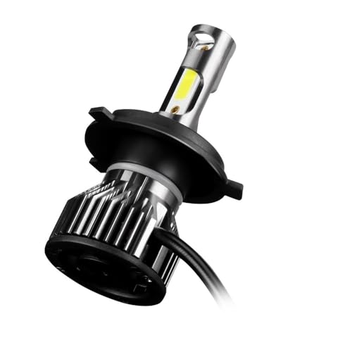 Phare LED H4 Turbo 10000LM Éclairage Puissant 6000K pour Moto Hypermotard