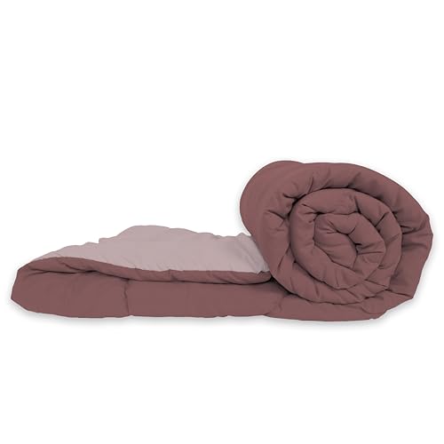 Image of Monte Carlo Symphony Solid Micro Reversible AC Comforter for Double Bed | 3 Ply Soft Comforter with 150 GSM Filling & 85 GSM Micro Fabric | Lightweight All Season Quilt | 87 x 95 Inch