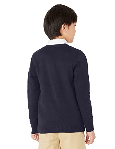 Image of Amazon Essentials Unisex Kids and Toddlers' V-Neck Cotton Uniform Cardigan Sweaters, Pack of 2