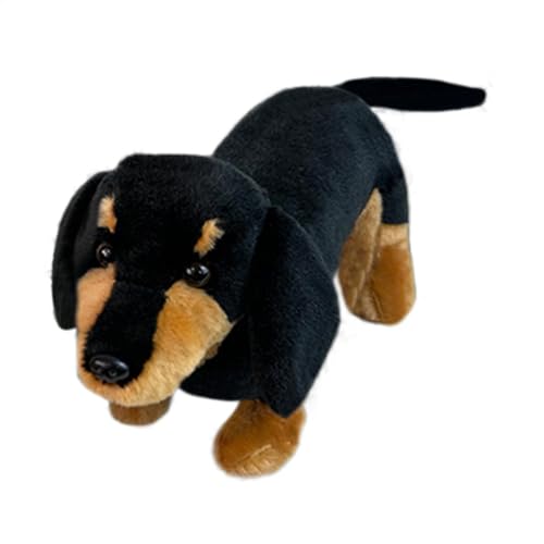 Perro de peluche,Animal de peluche de perro Weiner,Juguete para perro salchicha de dibujos animados de 9,84 pulgadas - Linda almohada de animales, cojín de felpa suave para decoración de la habitación