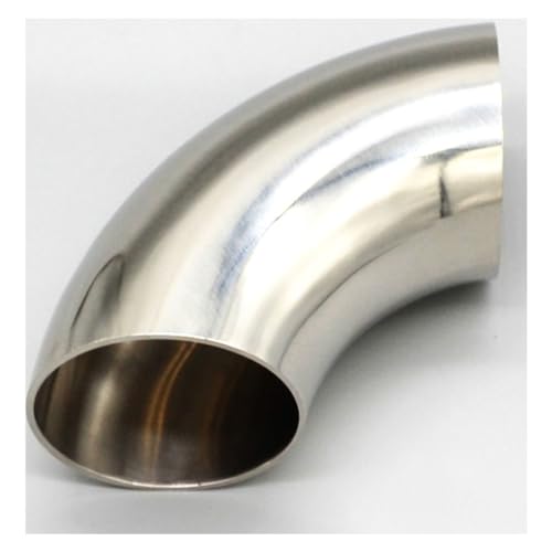 Coude inox 90 degrés 48mm en acier inoxydable durable pour plomberie - 2