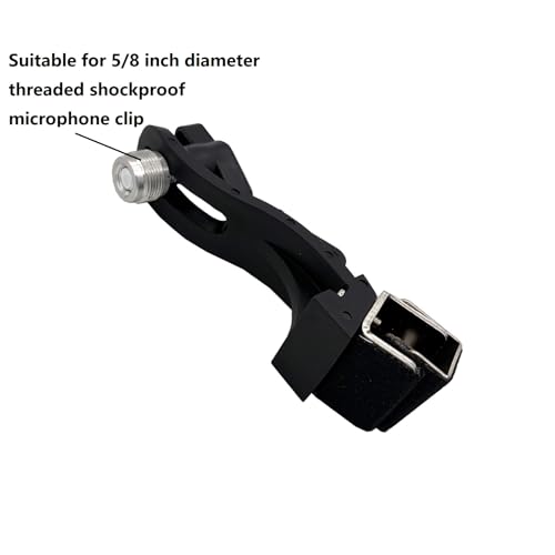 Clamp para micrófono de aro de batería ajustable miniatura 4